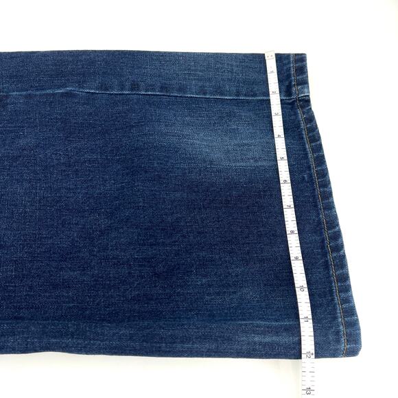 Vintage London Jean Double Button Wide Leg Y2K Rave Medium Wash Jeans Size 10 - Picture 7 of 12